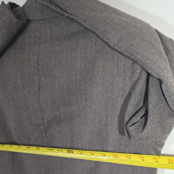 LOFT Brown Wool Blend Tailored Blazer Notched Lapels - Picture 6 of 6